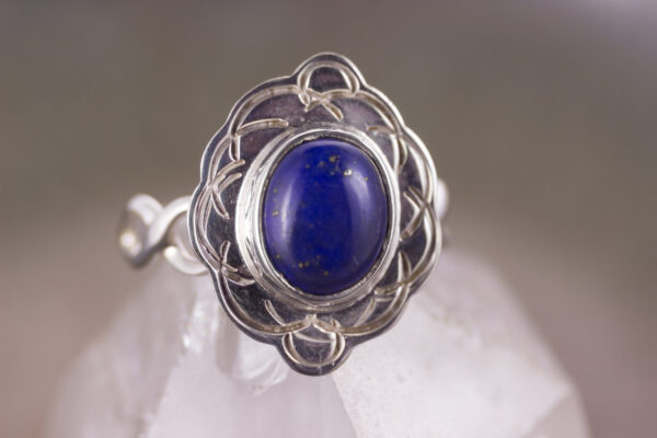 Lapislazuli Ornament Silberring