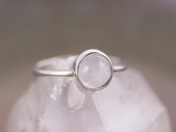 Quarz Silberring